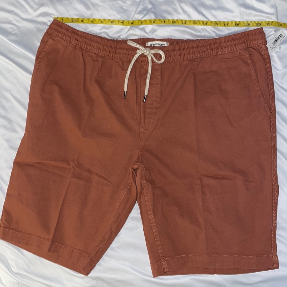 GoodThreads Slim Fit Pull On Canvas Shorts XXL Clay Color